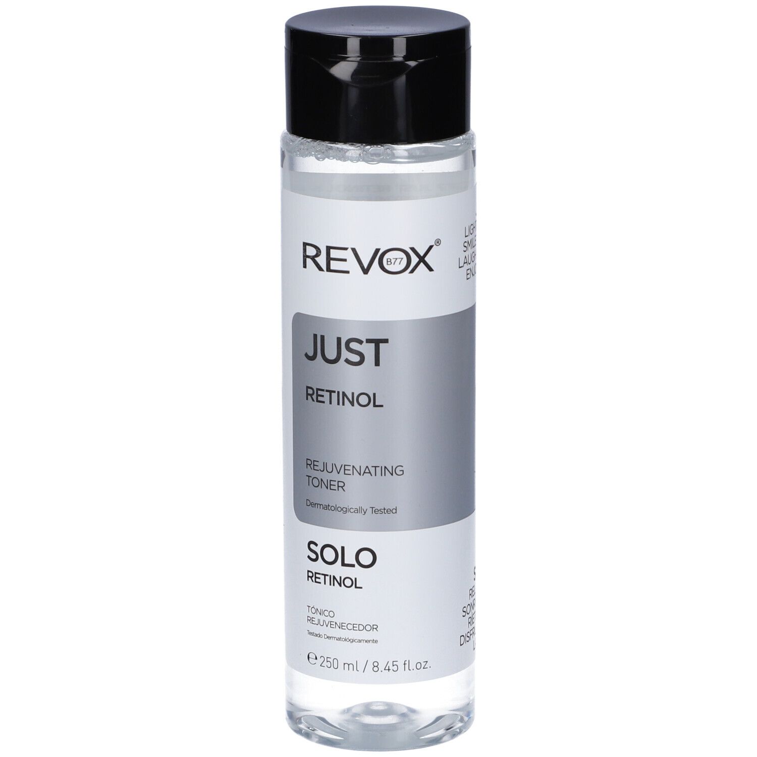 Revox B77 JUST Retinol tonico rigenerante in liquido trasparente, 250 ml.