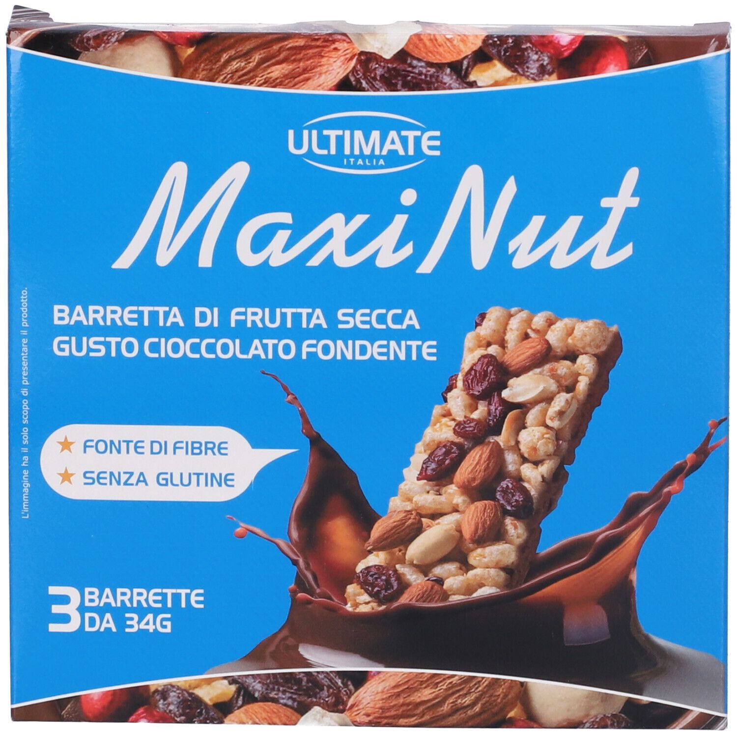 Ultimate Maxi Nut Cioccolato Fondente Barretta