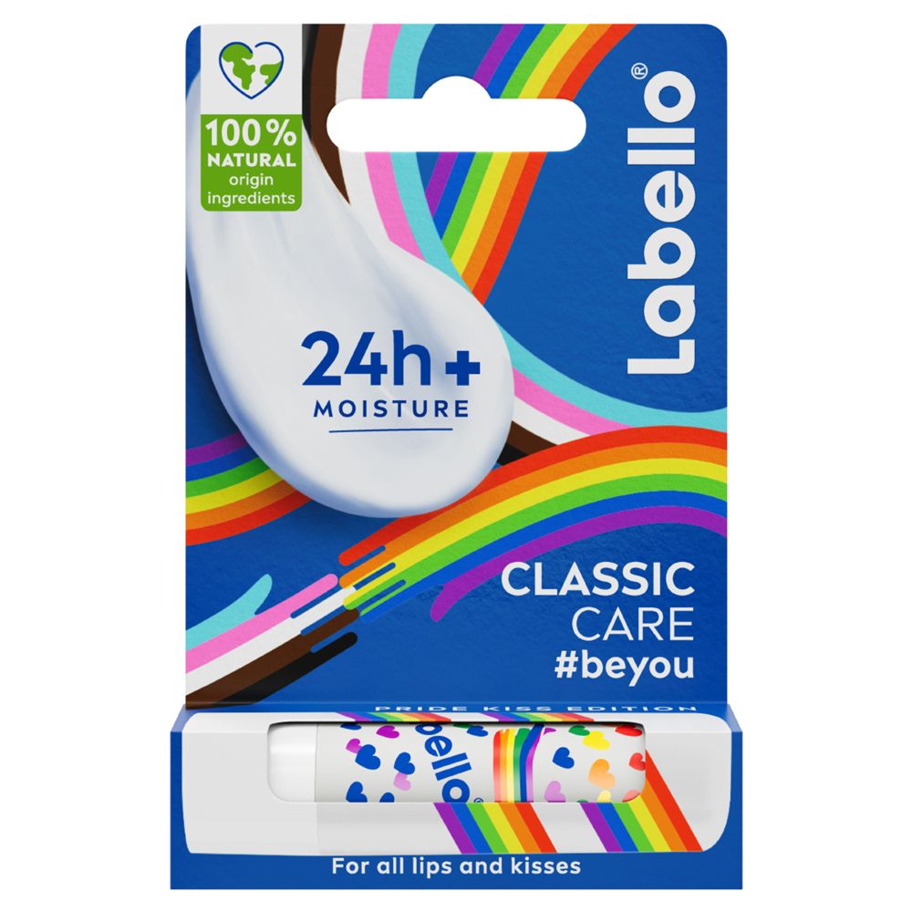 Labello Classic Care Balsamo Labbra Pride Limited Edition 4.8 g, Edizione limitata per Pride Month