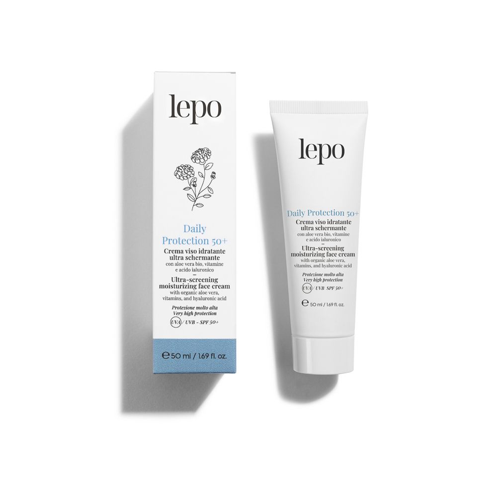 LEPO Daily Protection 50+ Crema viso idratante ultra schermante SPF 50+