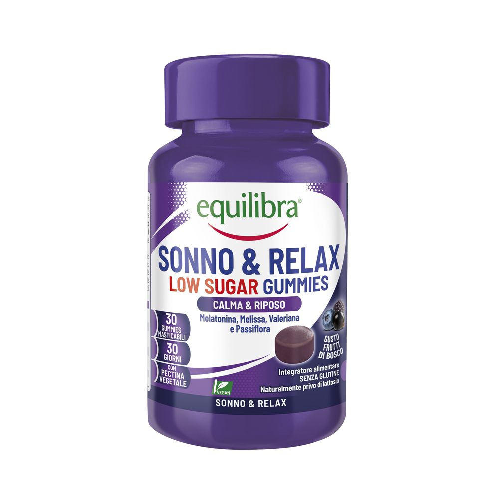 Equilibra Sonno & Relax Low Sugar 30 Gummies - Immagine 3