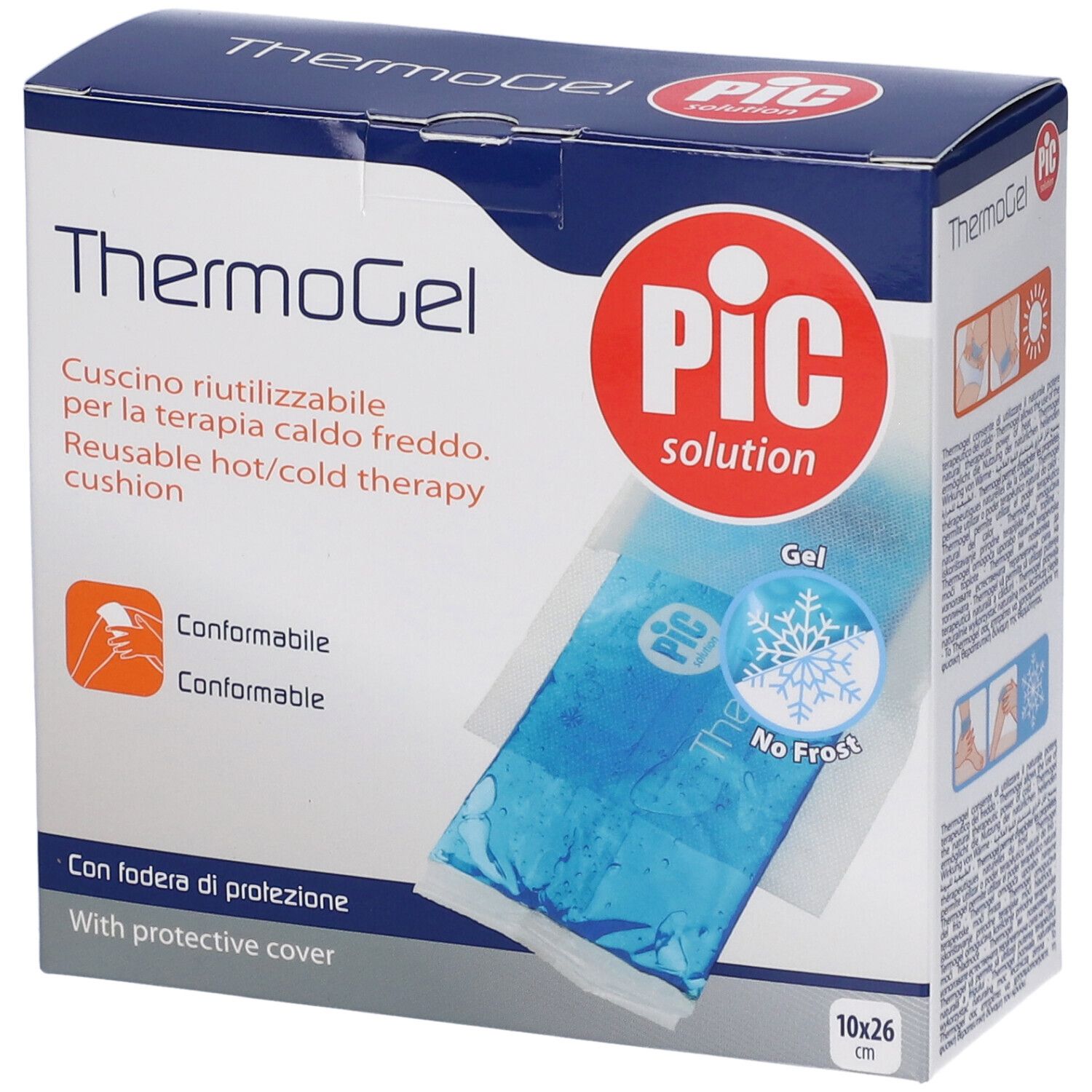 PIC ThermoGel Cuscino Termico 10x26cm con Fodera ITC