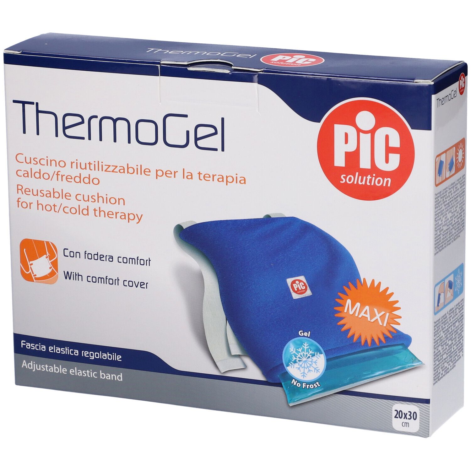 PIC ThermoGel Fascia Cuscino Termico Maxi 20x30cm con Fodera