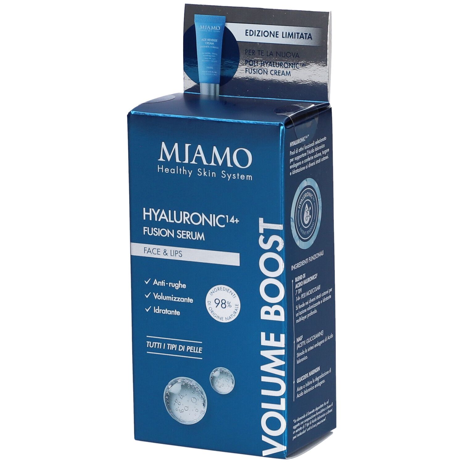 MIAMO Hyaluronic14+ Fusion Serum + Fusion Cream in OMAGGIO