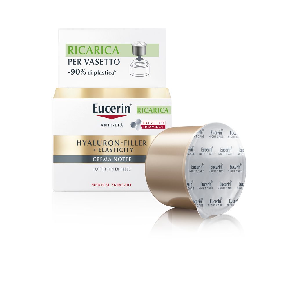 Eucerin Hyaluron-Filler + Elasticity Crema Viso Notte Anti-Età RICARICA