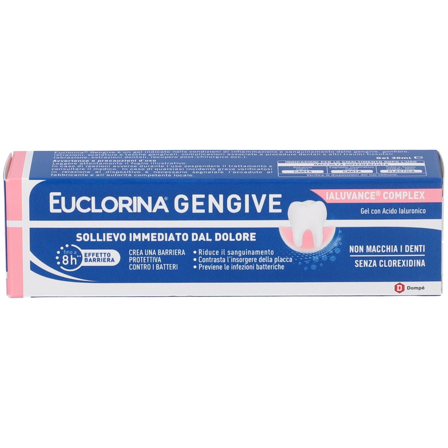 Euclorina Gengive Zahngel-Tube mit Hyaluronsäure-Komplex.