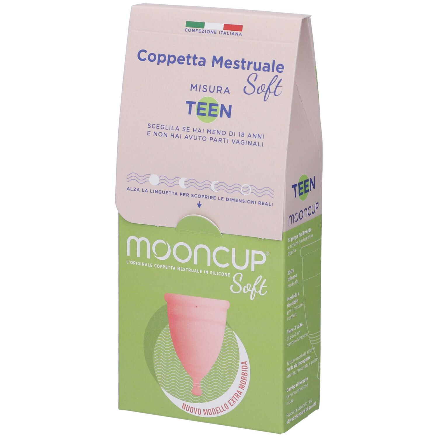 Mooncup Coppetta Mestruale Soft Rosa Misura Teen