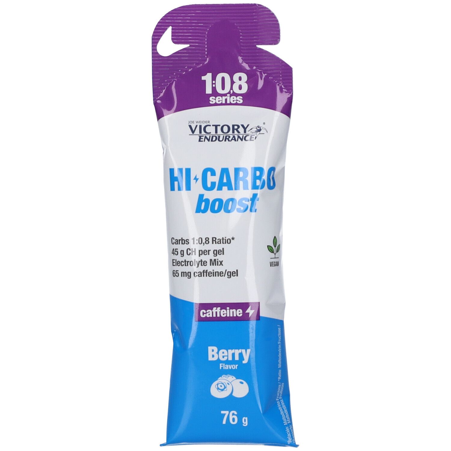 Victory Endurance Gel Hi Carbo Boost Berry + Caffeina