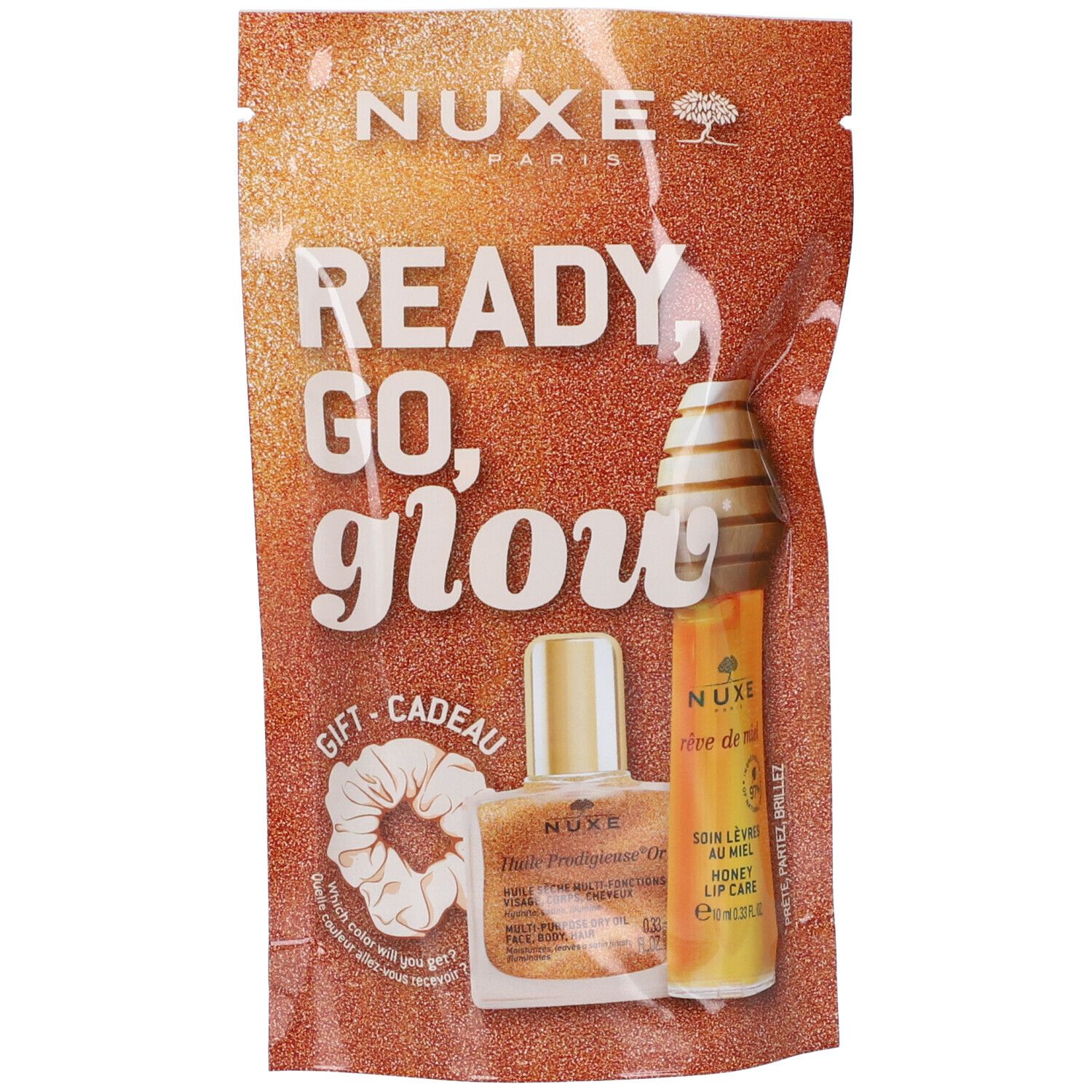 Nuxe Glow On The Go Reve De Miel Gloss Soin Levres Au Miel + 1 Huile Prodigieuse Or