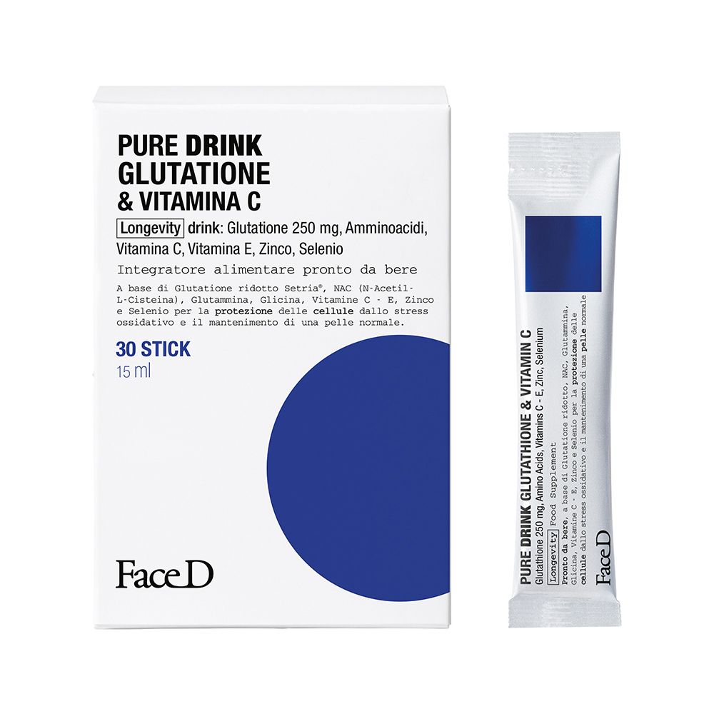 FaceD Pure Drink Glutatione & Vitamina C Longevity Drink