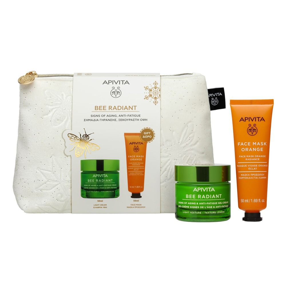 Apivita Promo Xm Bee Radiant Light Crema Gel Segni Eta' e Anti-Fatica Texture Leggera + Face Mask Orange- Risparmia il 10% con il codice: apivita0926