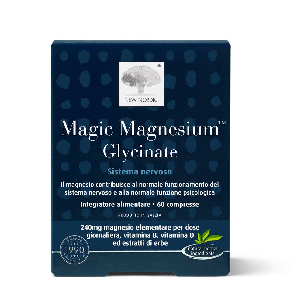 New Nordic Magic Magnesium Glycinate Integratore Magnesio Per Energia E Muscoli 60 Compresse - Immagine 4