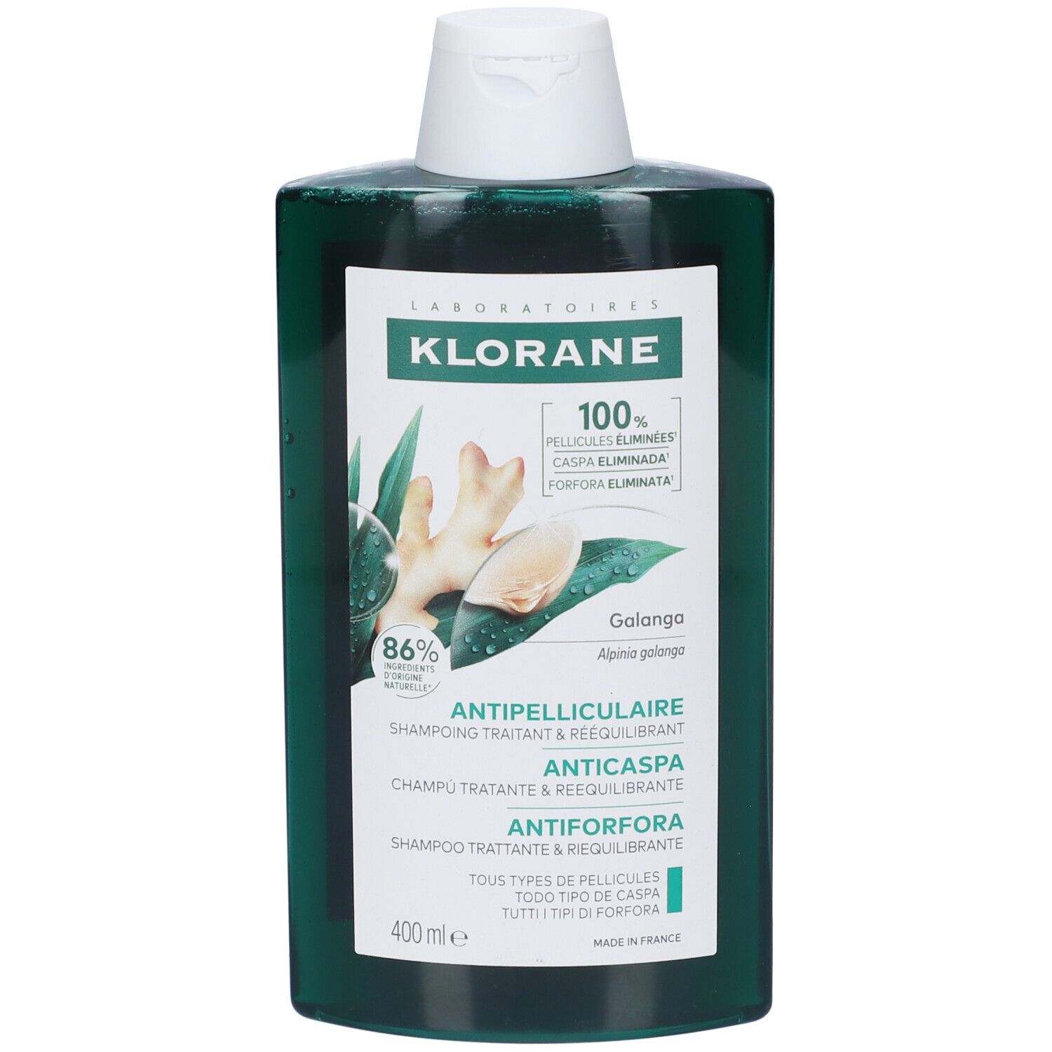 Klorane Anti-Forfora Shampoo trattante e riequilibrante alla Galanga 400 ml