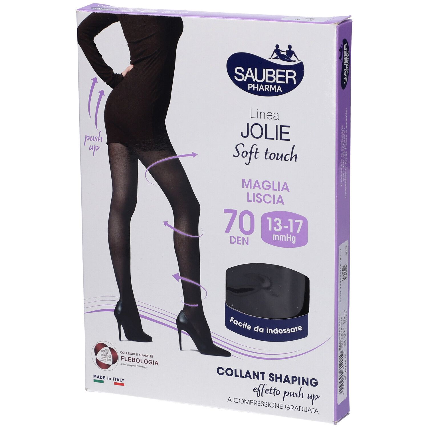 Sauber Pharma Collant Shaping Jolie 70 Denari Colore Nero Taglia 2