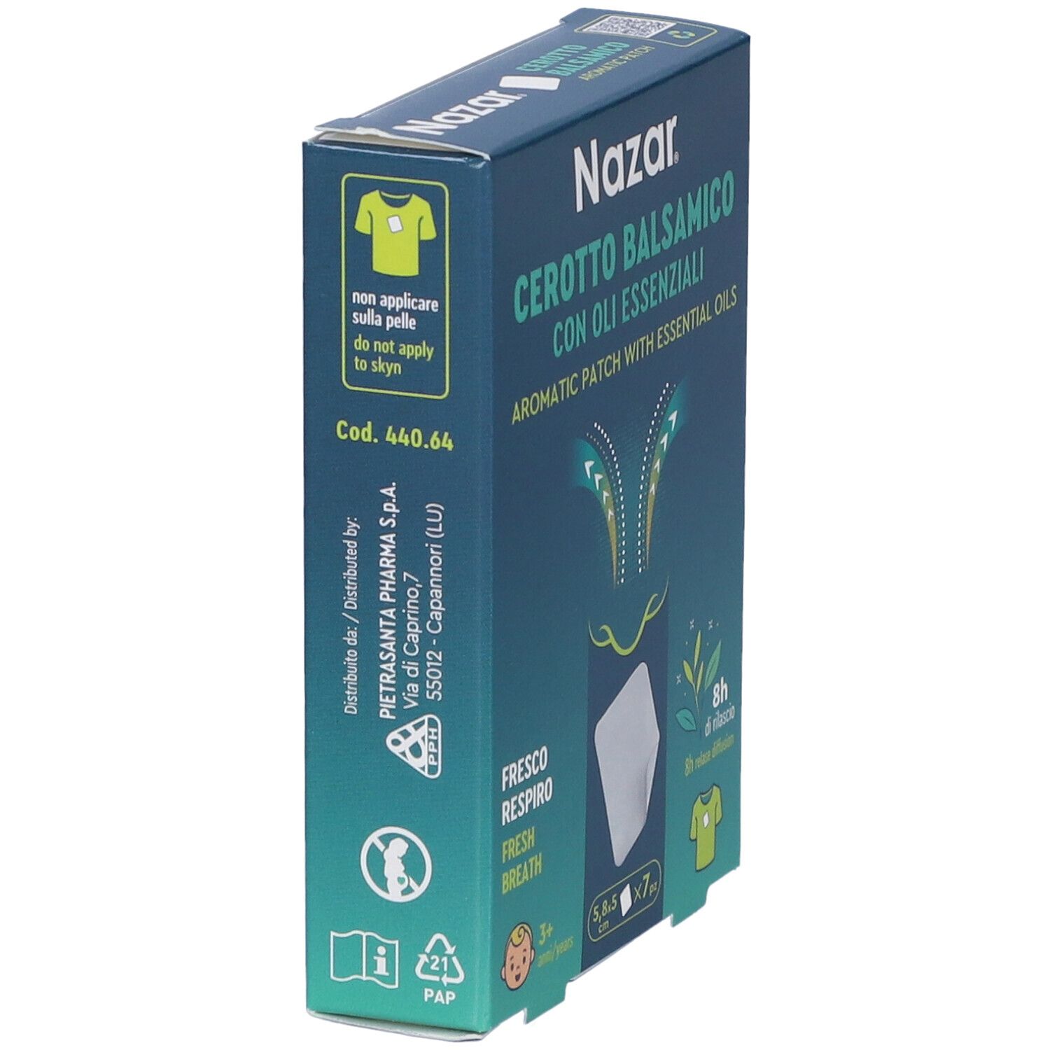 Nazar Cerotto Balsamico Adesivo Con Oli Essenziali 5,8x5 cm 1 pz Cerot view 2