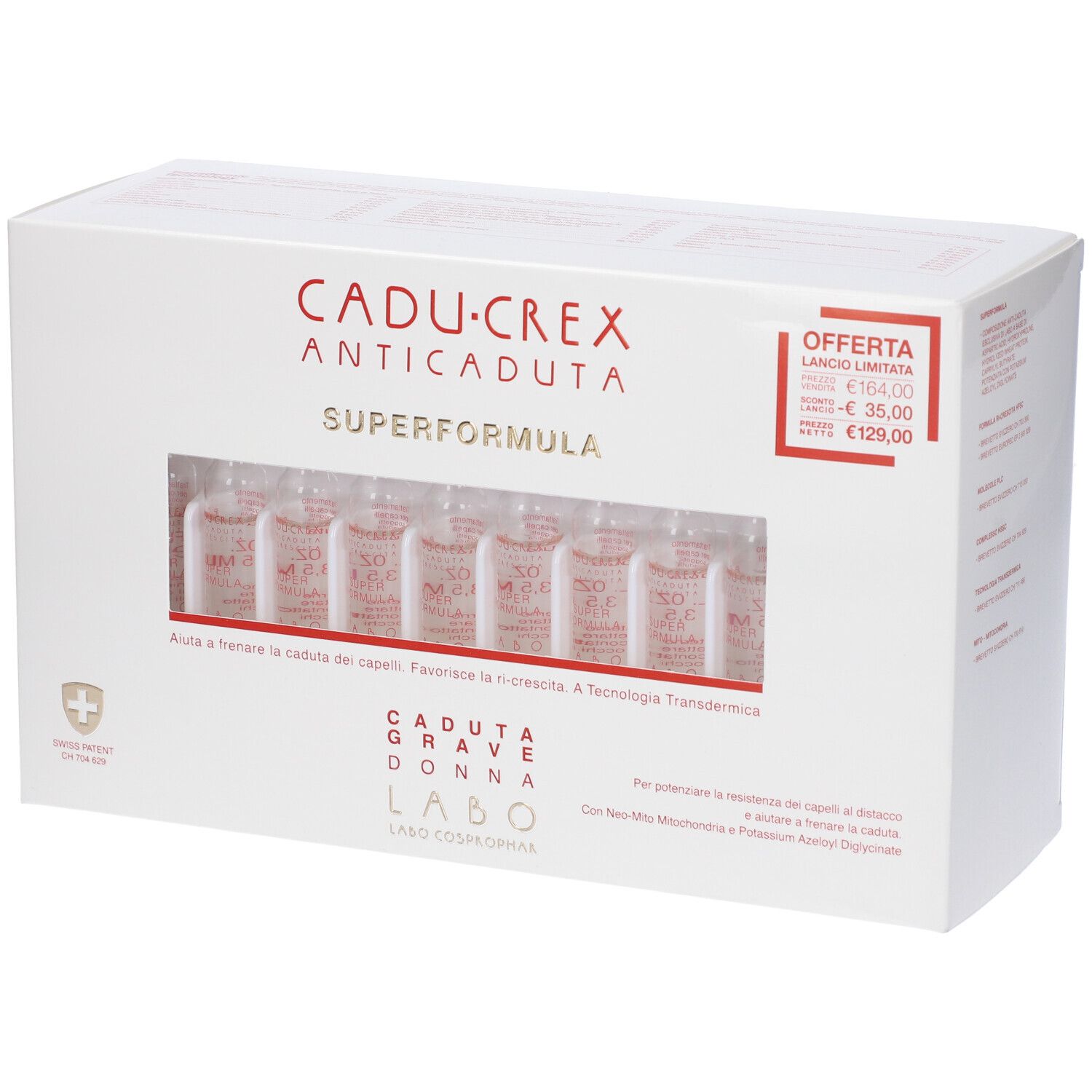 Cadu-Crex Superformula Caduta Grave Donna Fiale