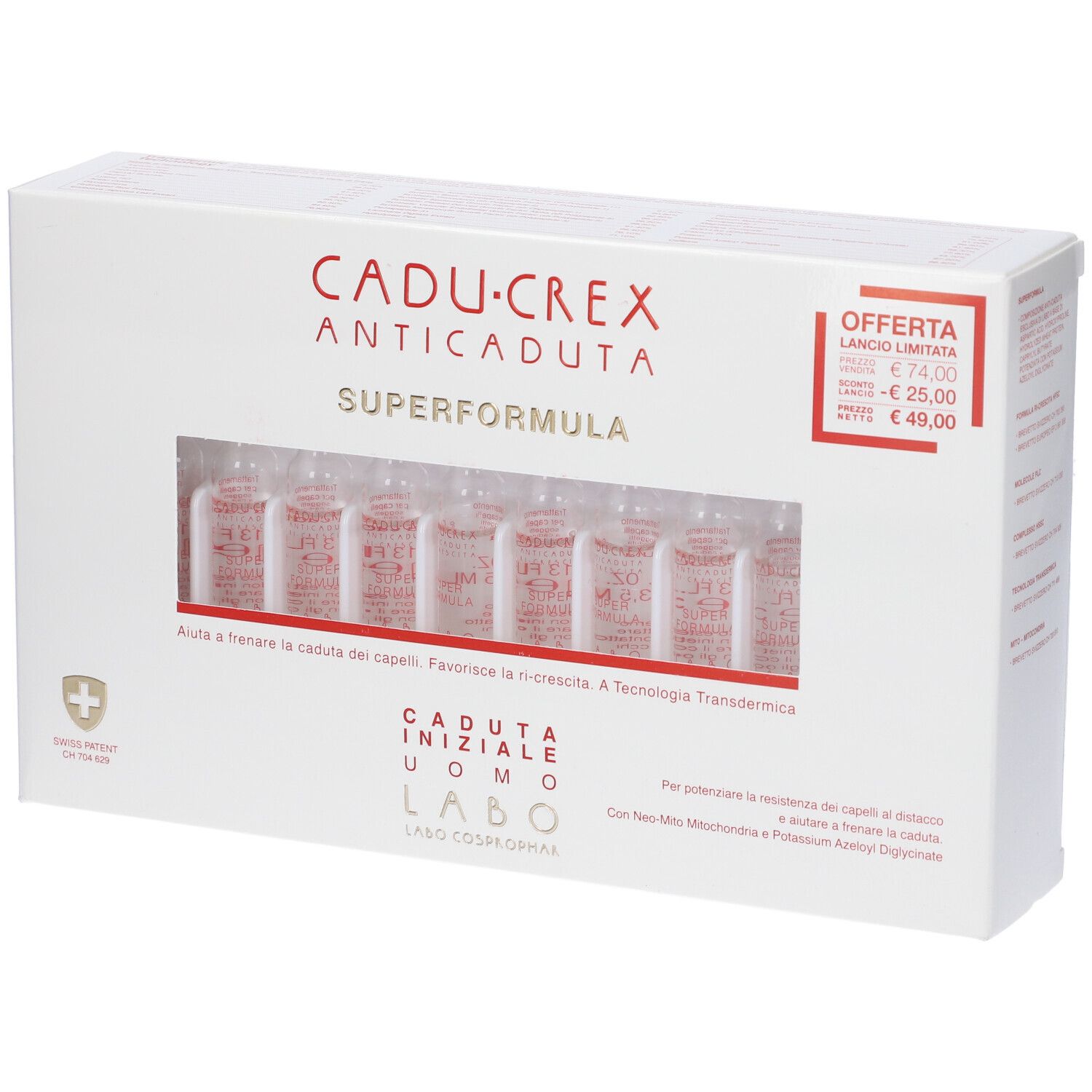 Cadu-Crex Superformula Caduta Iniziale Uomo Fiale