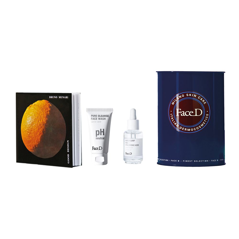 Face D Reading Hydra Kit Regalo XMAS Siero Viso Acido Ialuronico + Detergente Viso