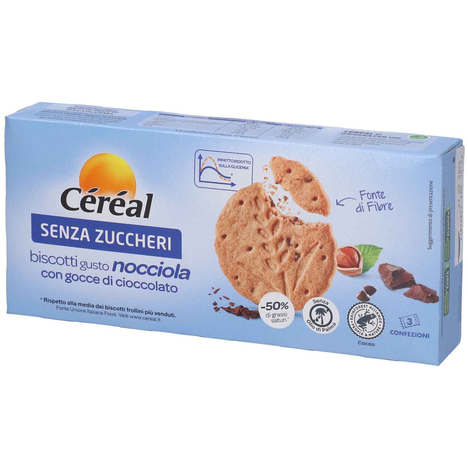 Cereal Biscotti Nocciola Senza Zucchero