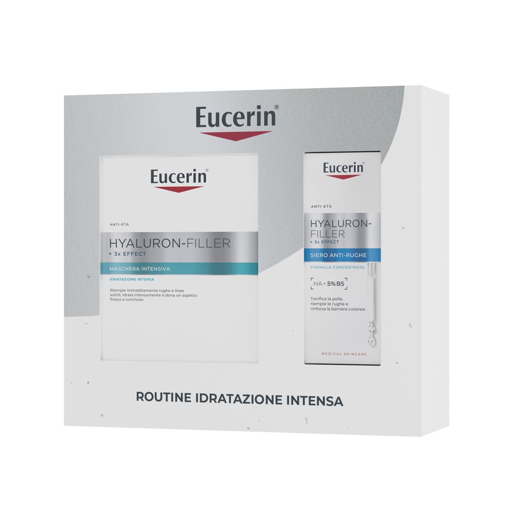 Beiersdorf Cofanetto Eucerin Hyaluron Filler Siero E Maschera Viso - Immagine 4