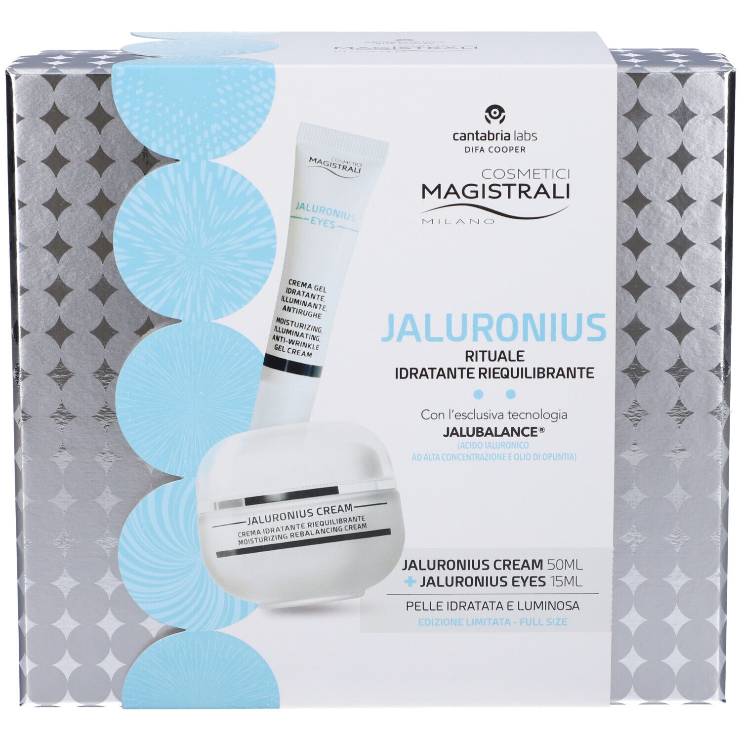 Cantabria Labs Cofanetto Edizione Limitata Jaluronius Gel Occhi Antirughe + Crema Viso Idratante
