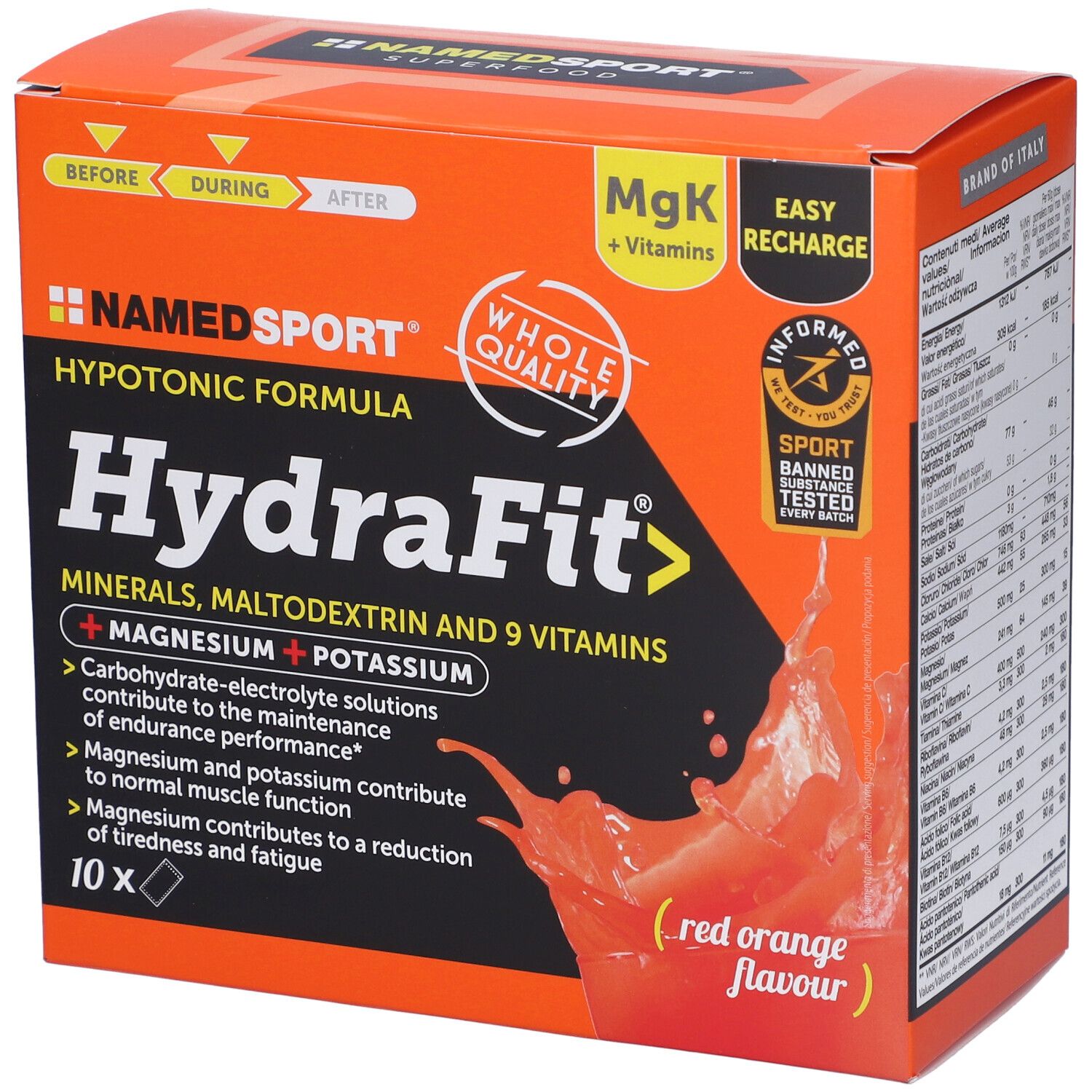 NAMEDSPORT HydraFit Bustine - Risparmia il 10% con il codice: named0926