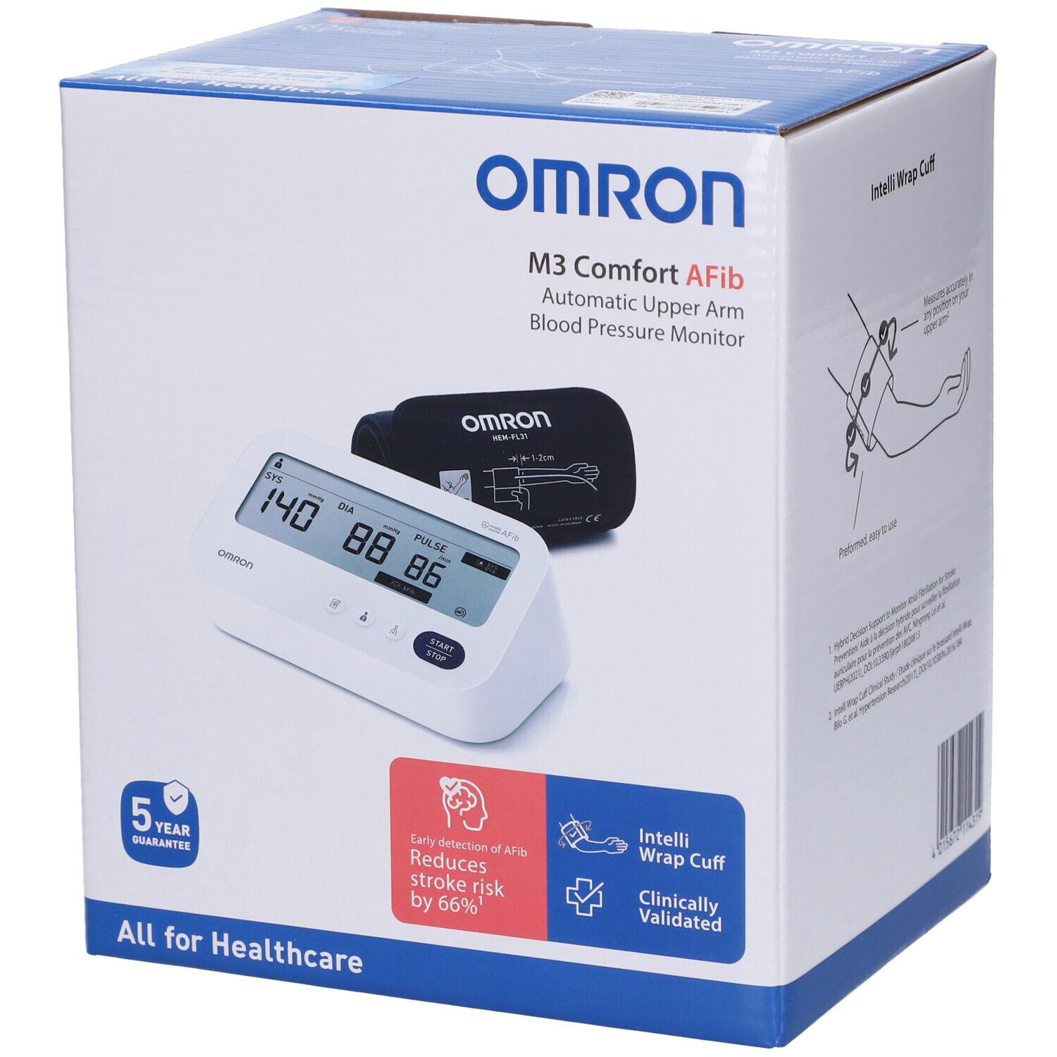 Omron Sfigmomanometro da Braccio M3 Comfort Afib