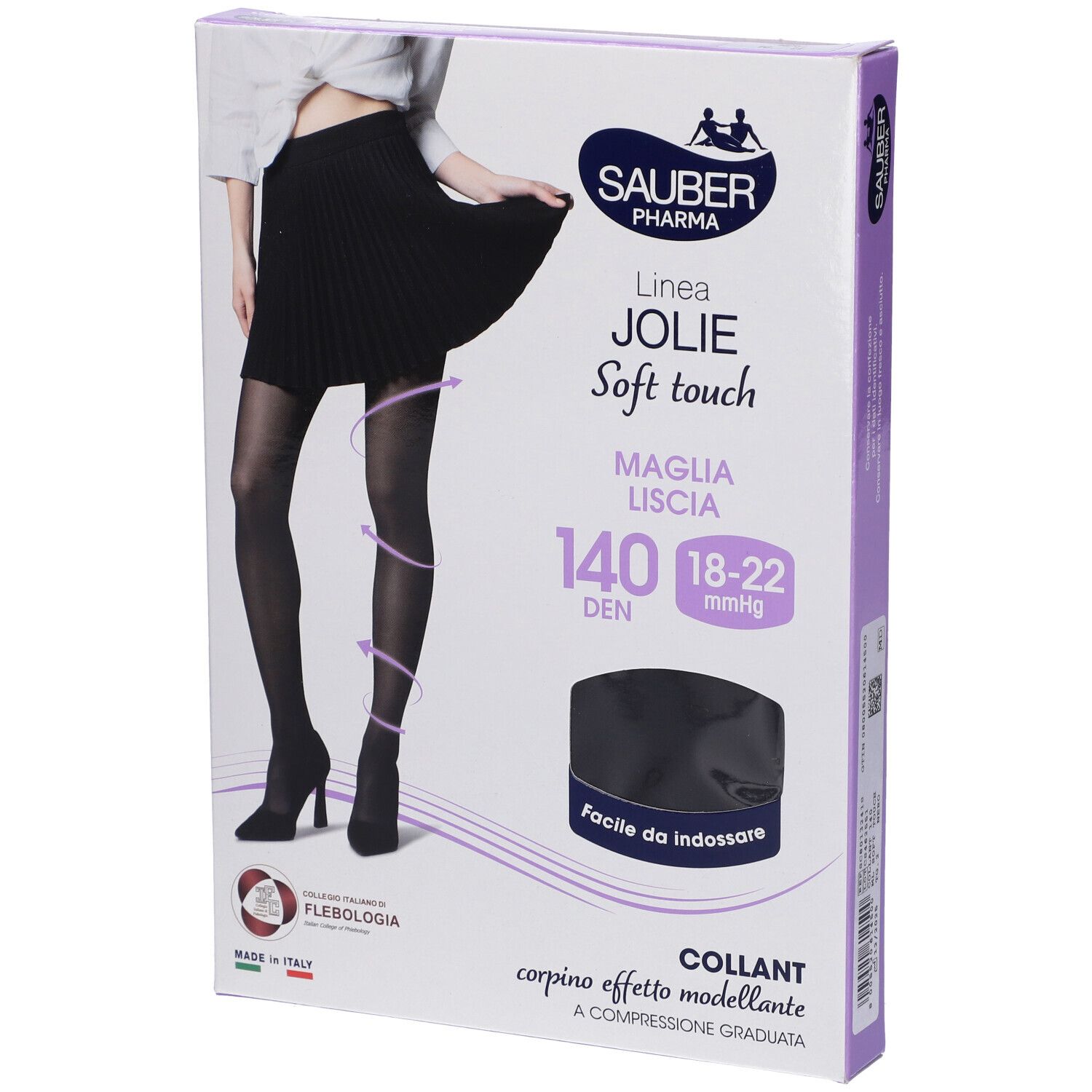 Sauber Pharma Collant Jolie 140 Denari Colore Nero Taglia 2