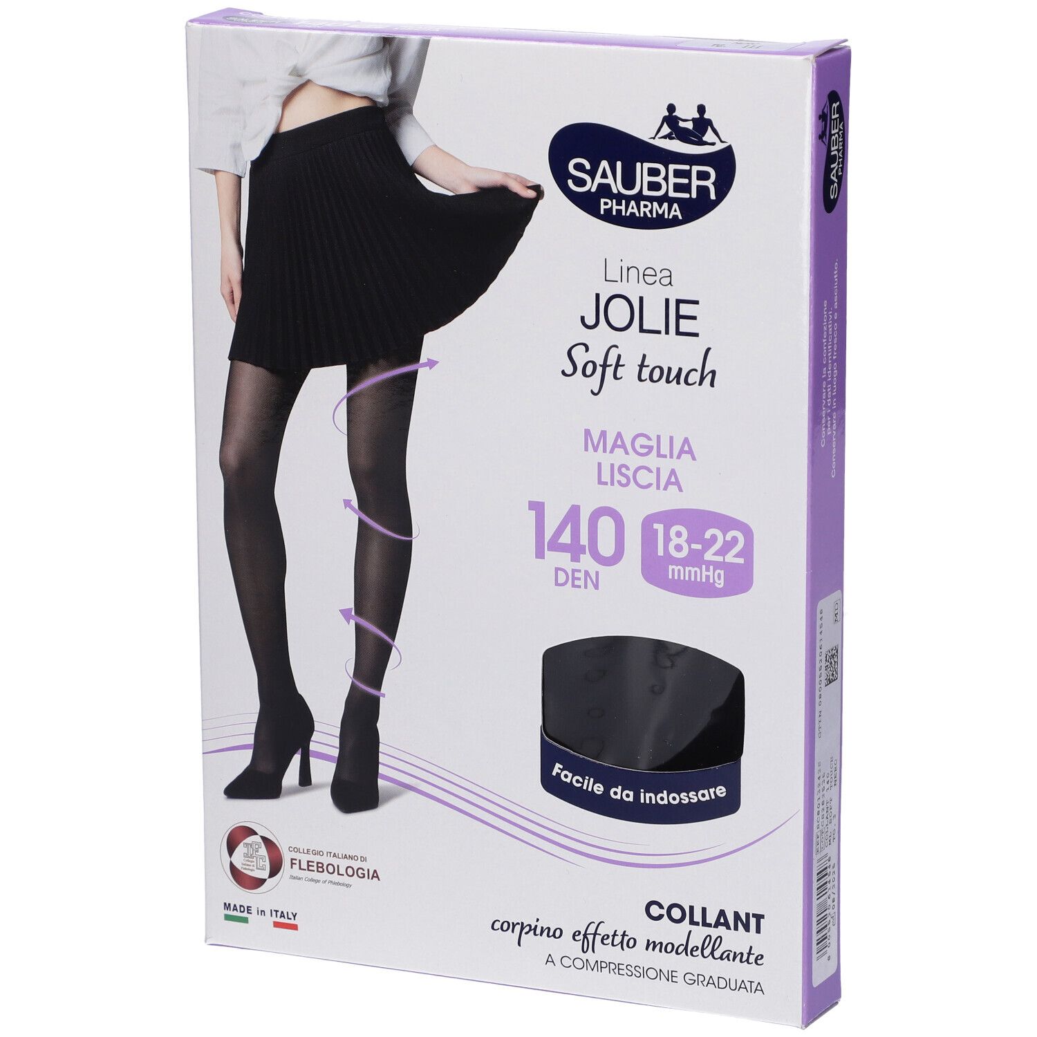 Sauber Pharma Collant Jolie 140 Denari Colore Nero Taglia 3