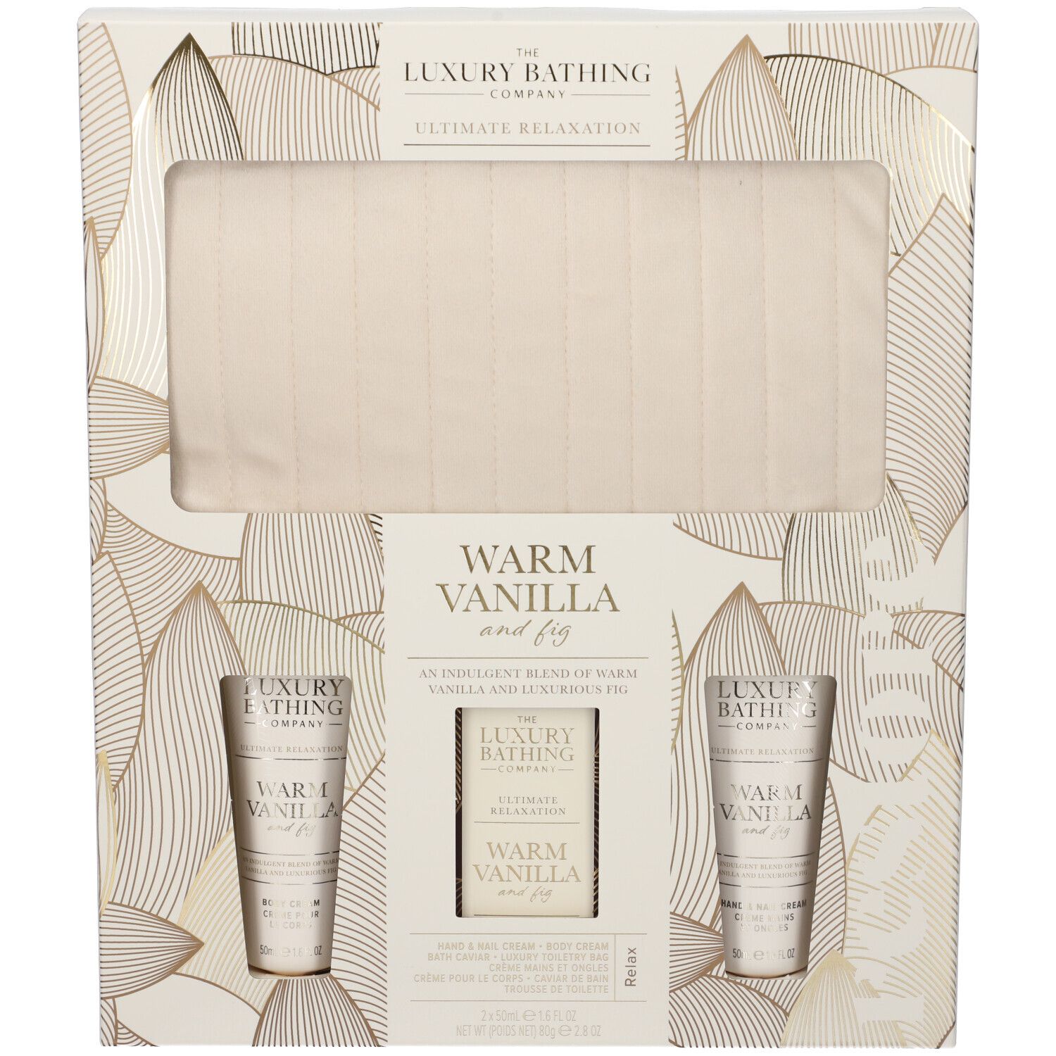 The Luxury Bathing Warm Vanilla & Sweet Almond Set Regalo Crema Corpo + Crema Mani e Unghie + Perle da Bagno + Pochette Omaggio