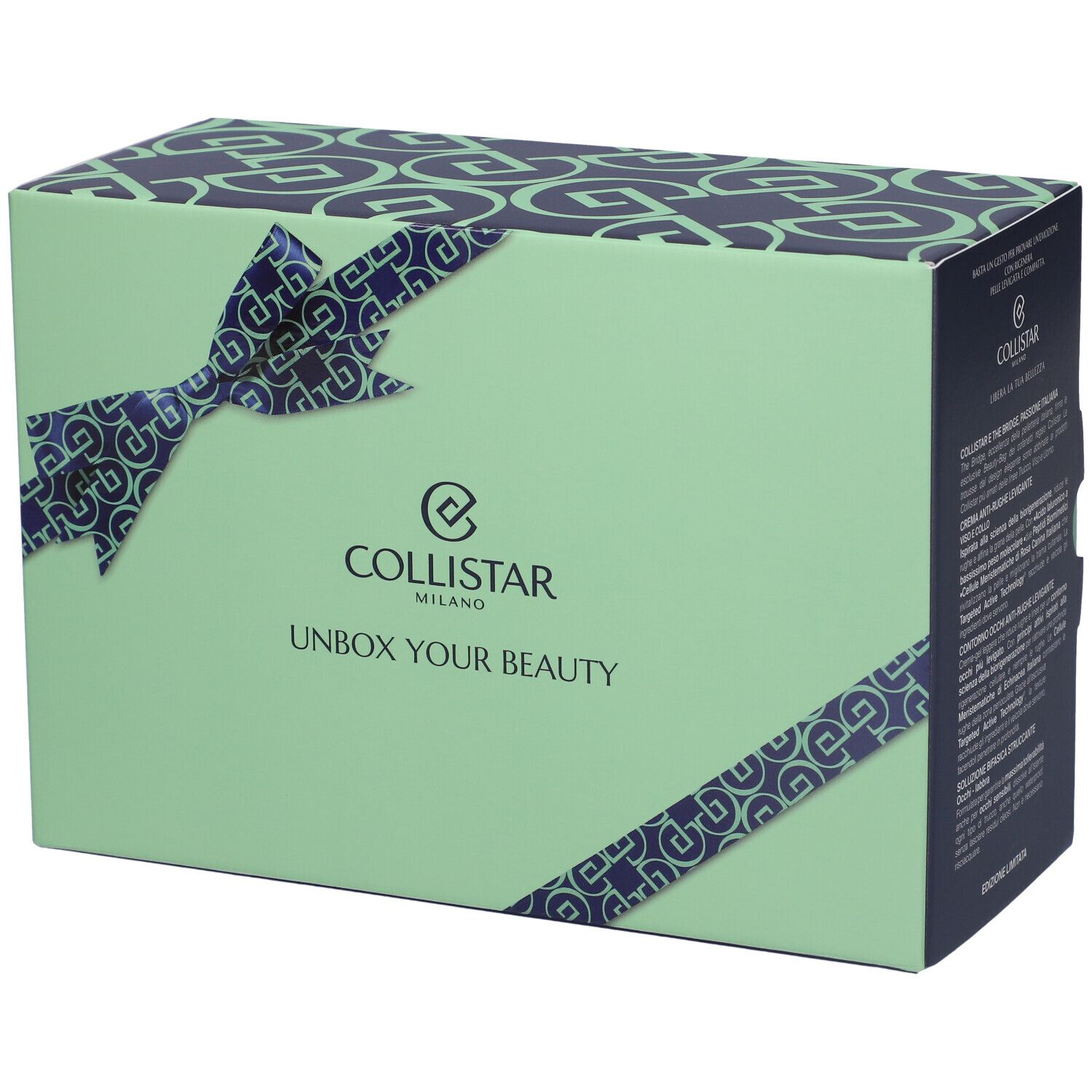 Collistar Cofanetto Unbox Your Beauty Crema Antirughe Levigante Viso + Contorno Occhi Anti-Rughe Levigante + Soluzione Bifasica Struccante + Pochette THE BRIDGE