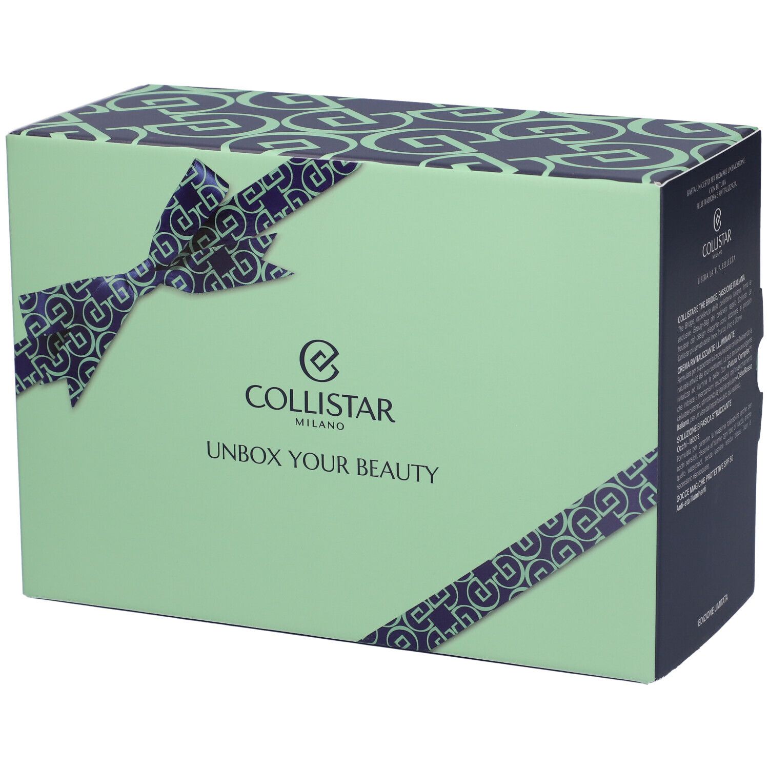 Collistar Cofanetto Unbox Your Beauty Futura Crema Rivitalizzante Illuminante +Soluzione Struccante Bifasica + Mini Gocce Magiche Protettive SPF 50 + Pochette THE BRIDGE