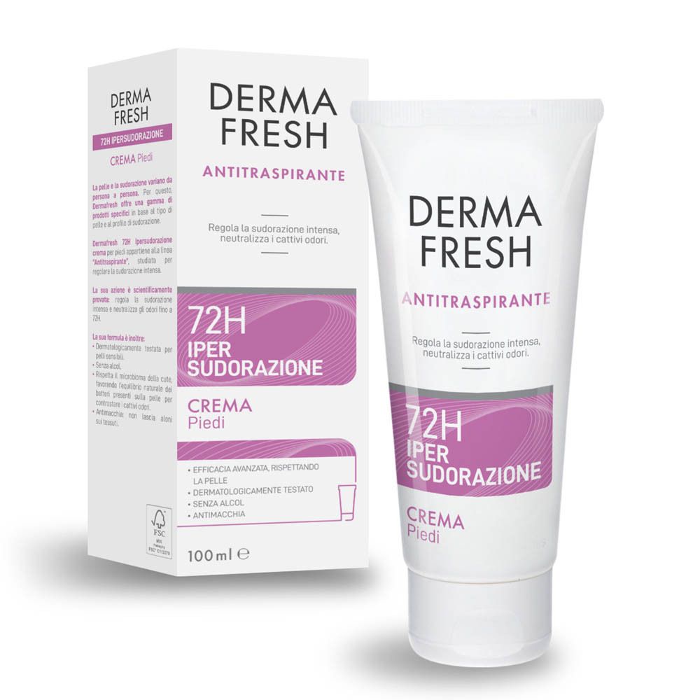 Dermafresh 72H Ipersudor Piedi 100 ml Fußcreme