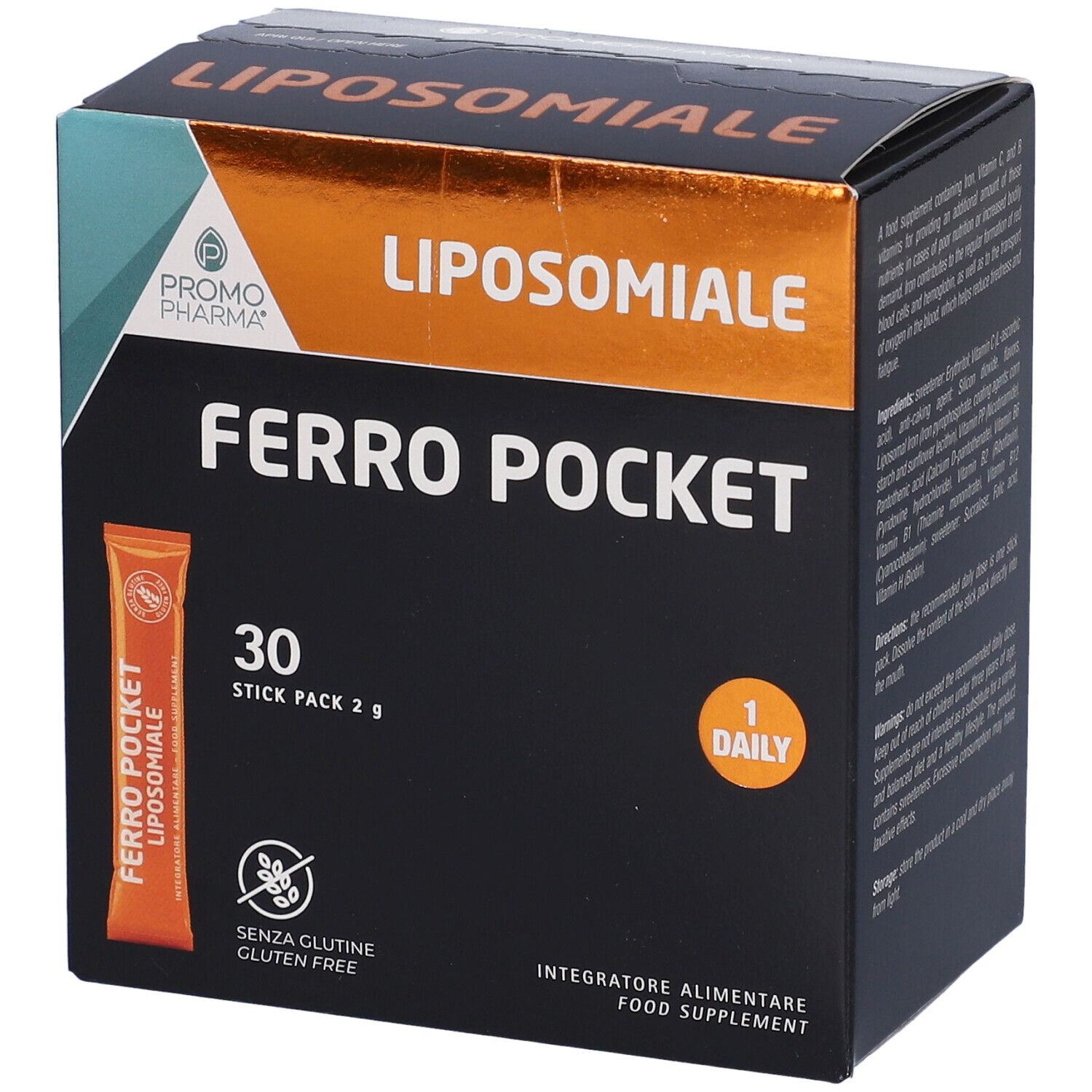 Ferro Pocket Liposomiale in Stick Pack