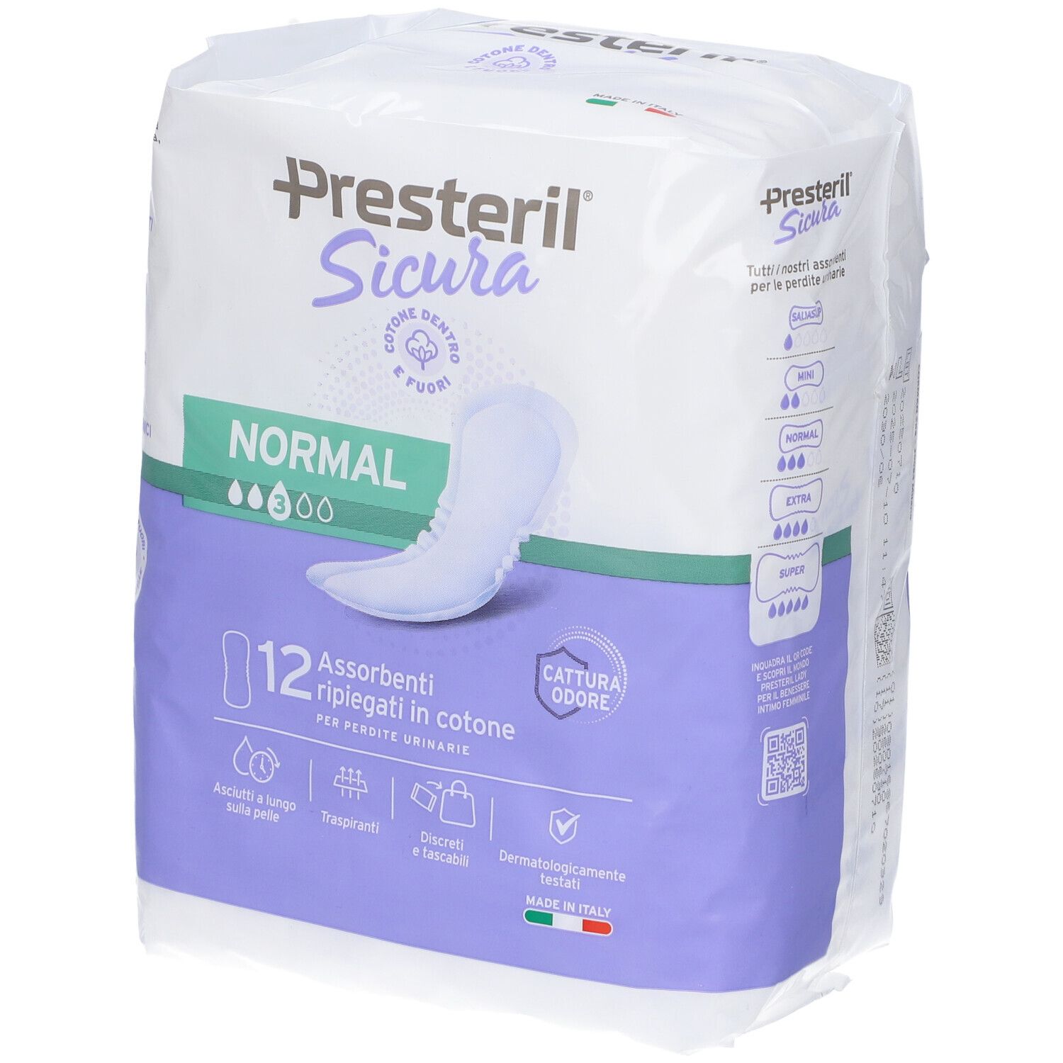 Presteril Sicura Assorbente Normal 12 Pezzi