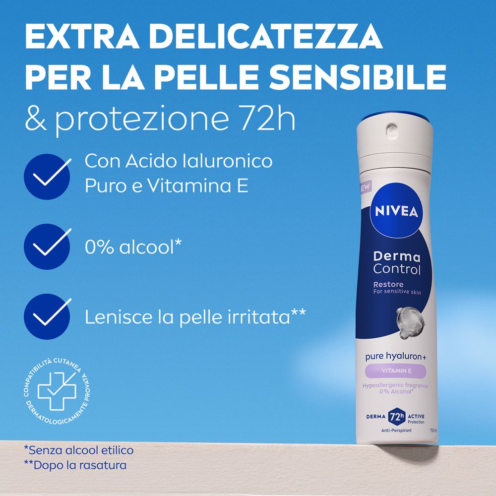 Nivea Derma Control Restore Deodorante Spray 72h