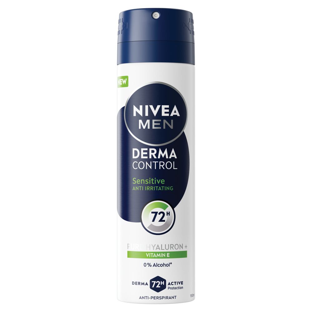 Nivea Ambra/Grigia Derma Contol Sensitive - Deodorante Spray 150 Ml - Immagine 3