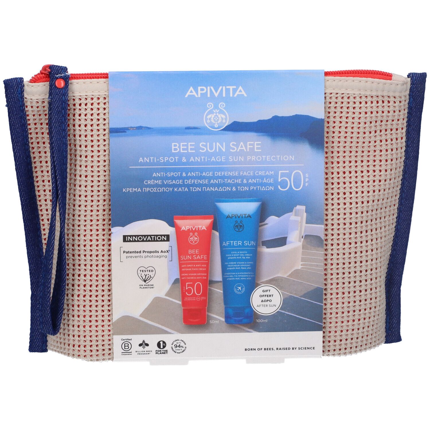 Apivita Bee Sun Safe Set Crema Viso Anti-Macchie + Aftersun Gel-Crema Doposole