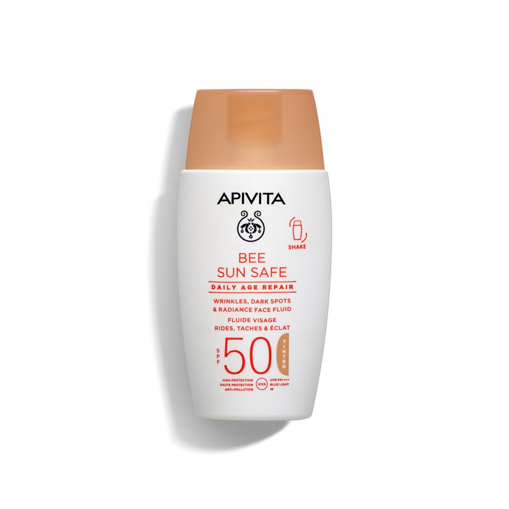 Apivita Crema/Blu Bee Sun Safe Daily Age Repair Colorato Spf50 50Ml - Immagine 3