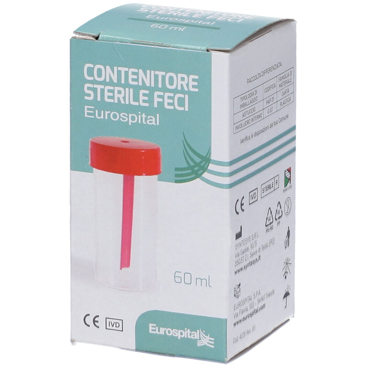 Eurospital Contenitore Sterile Feci