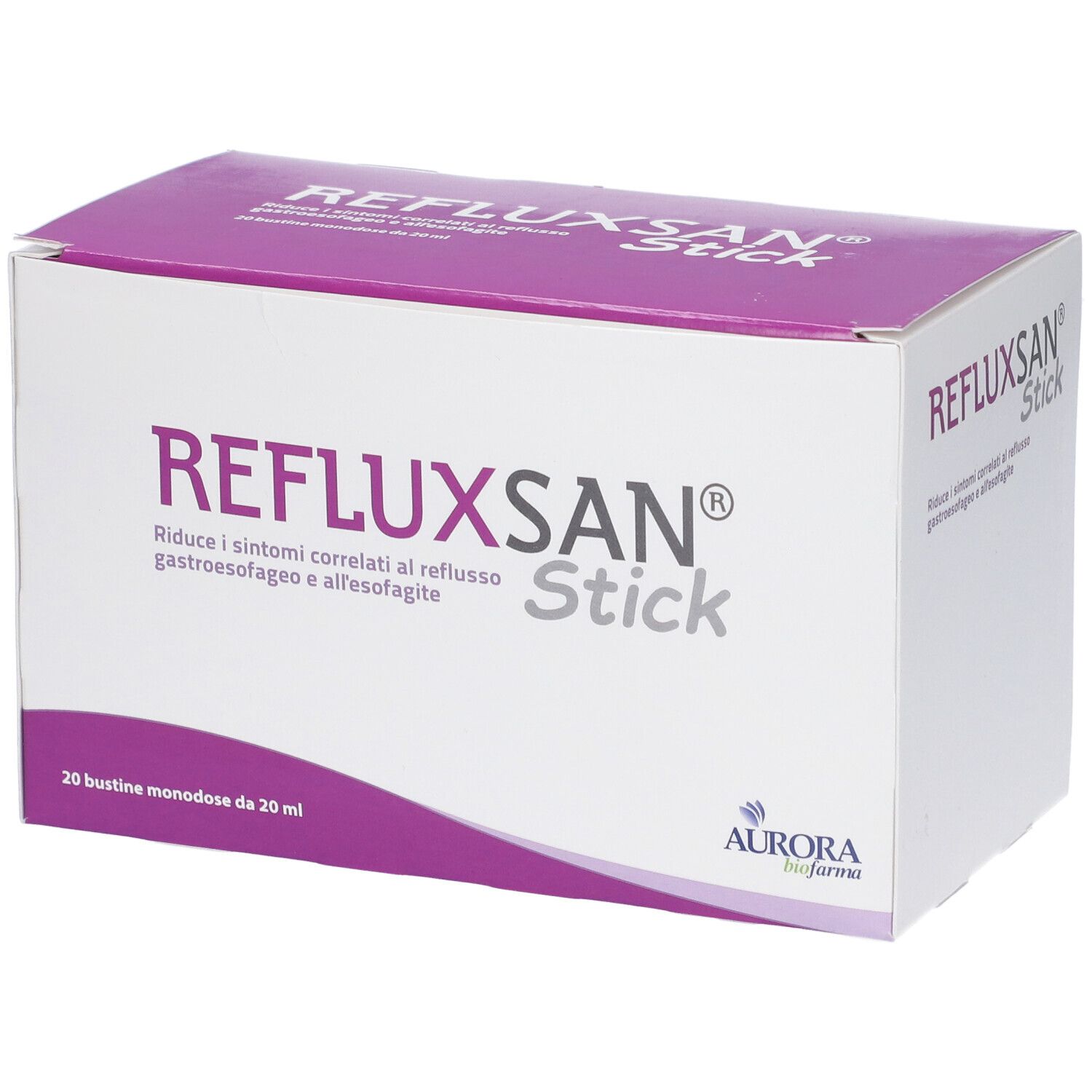 Aurora Biofarma Refluxsan Stick Per Reflusso Gastroesofageo 20 Stick Monodose Da 20Ml - Immagine 8