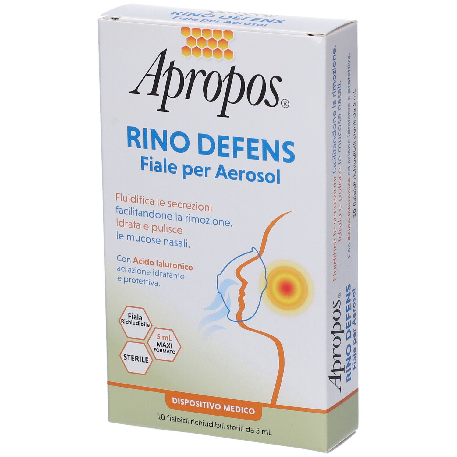 Apropos Rino Defens Soluzione Nasale Per Aerosol, Idratazione E Pulizia 10 Fiale Da 5Ml - Immagine 3