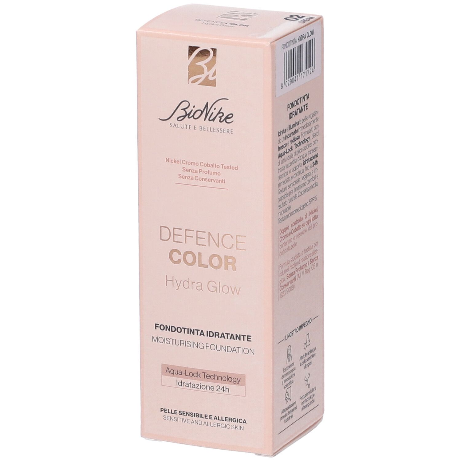 Bionike Defence Color Hydra Glow Fondotinta Idratante 02 Cream