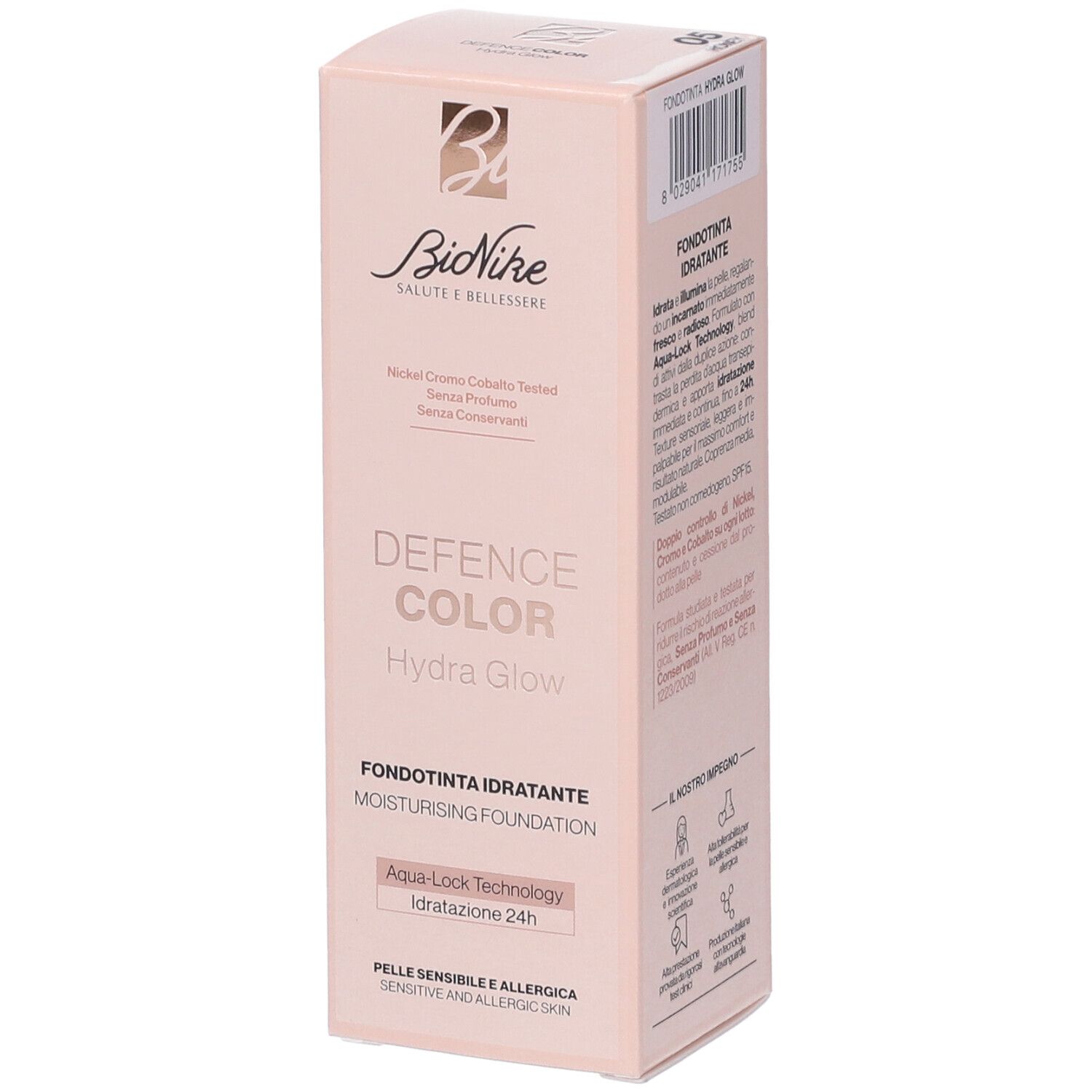 Bionike Defence Color Hydra Glow Fondotinta Idratante 05 Honey