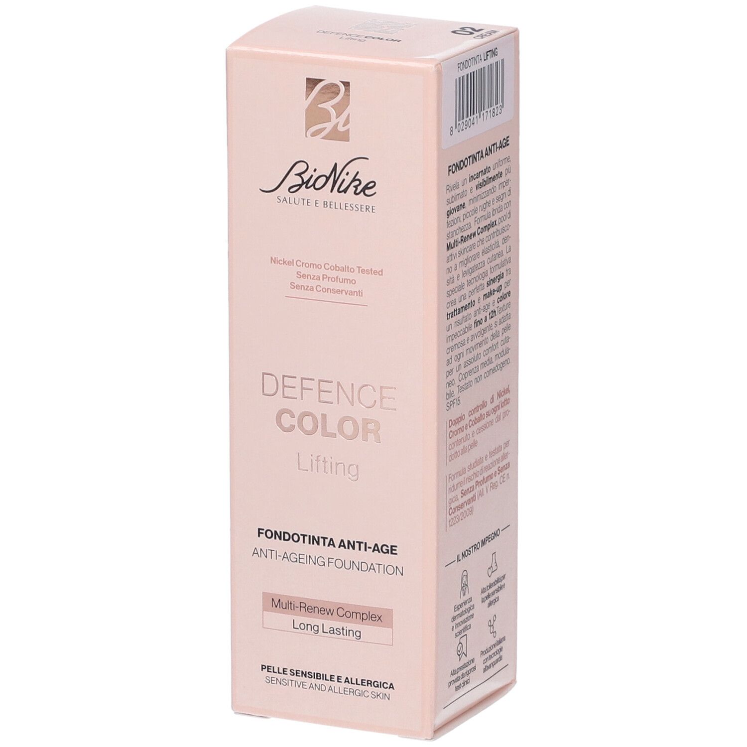 Bionike Defence Color Lifting Fondotinta Anti-Età 02 Cream 30 Ml - Immagine 3