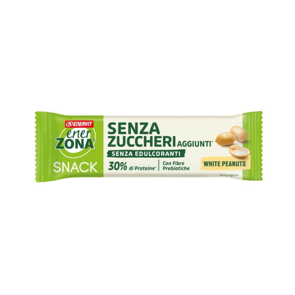 Enervit - EnerZona Snack Senza Zuccheri Arachidi Cioccolato Bianco 33gr con 30% - Immagine 3