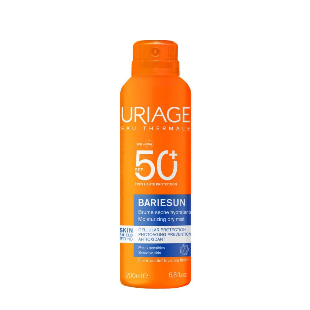 URIAGE BARIESUN Spray Asciutto e trasparente, effetto invisibile SPF50+ pelle sensibile, corpo