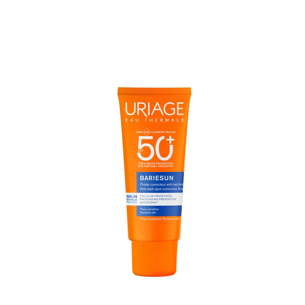 Uriage Bariésun Fluido solare viso antimacchie SPF50+ pelle sensibile, protezione elevata