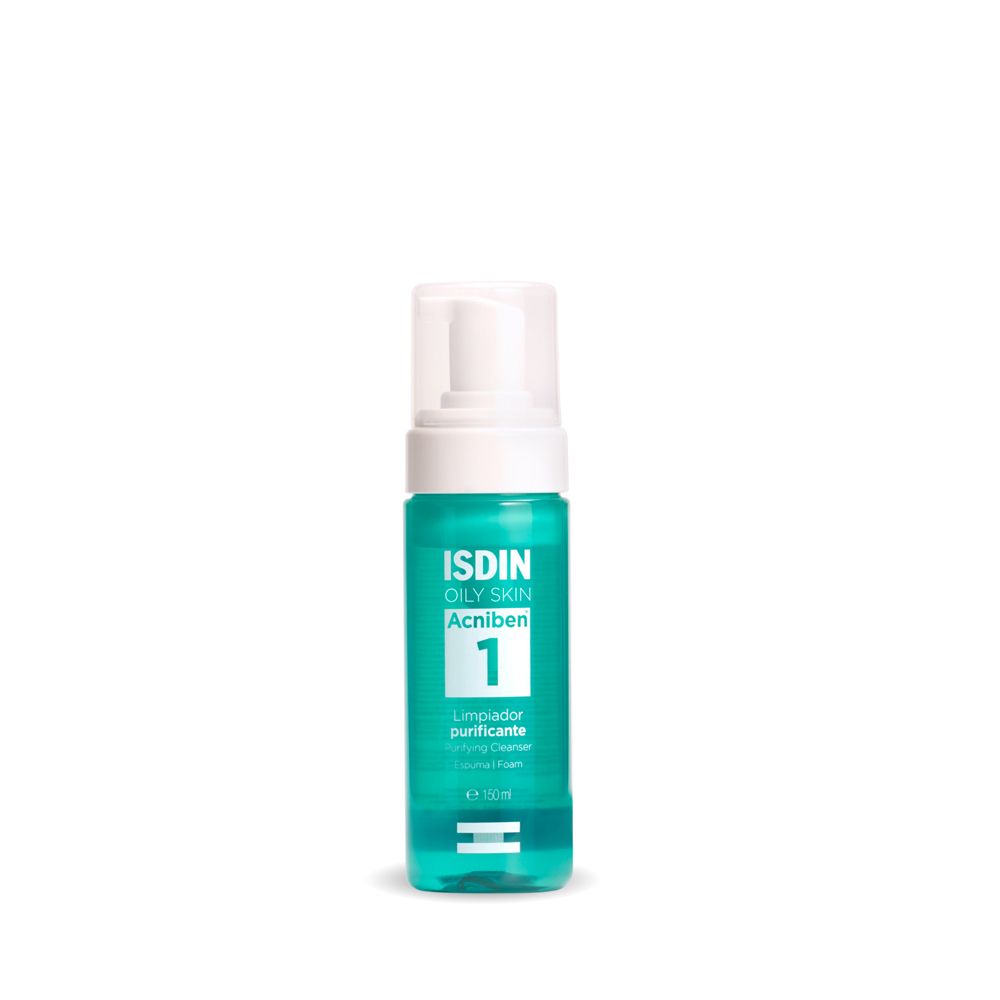 ISDIN Acniben Purifying Cleanser 1 Mousse Viso Leggera Detergente Pelle Grassa Tendenza Acneica