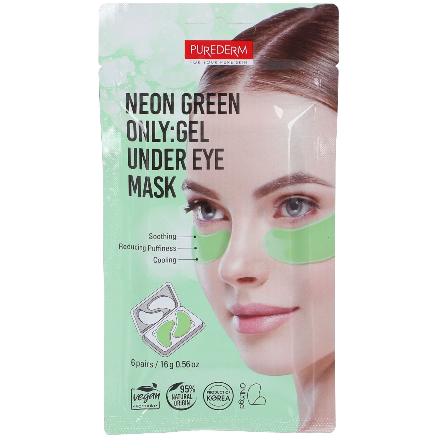 Purederm For Your Pure Skin Verde Maschera Contorno Occhi In Hydrogel